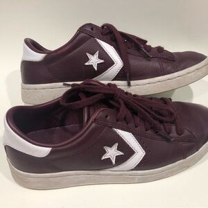 Converse One Star Player 76 Leather Burgundy/Maroon Women’s 5.5 Low Retro